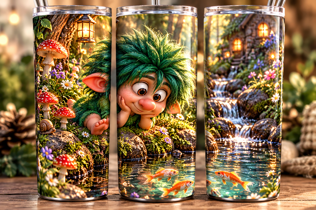 Talking with the Fishies 20 oz. Skinny Tumbler