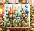 Mushroom Fairy Town Tumbler