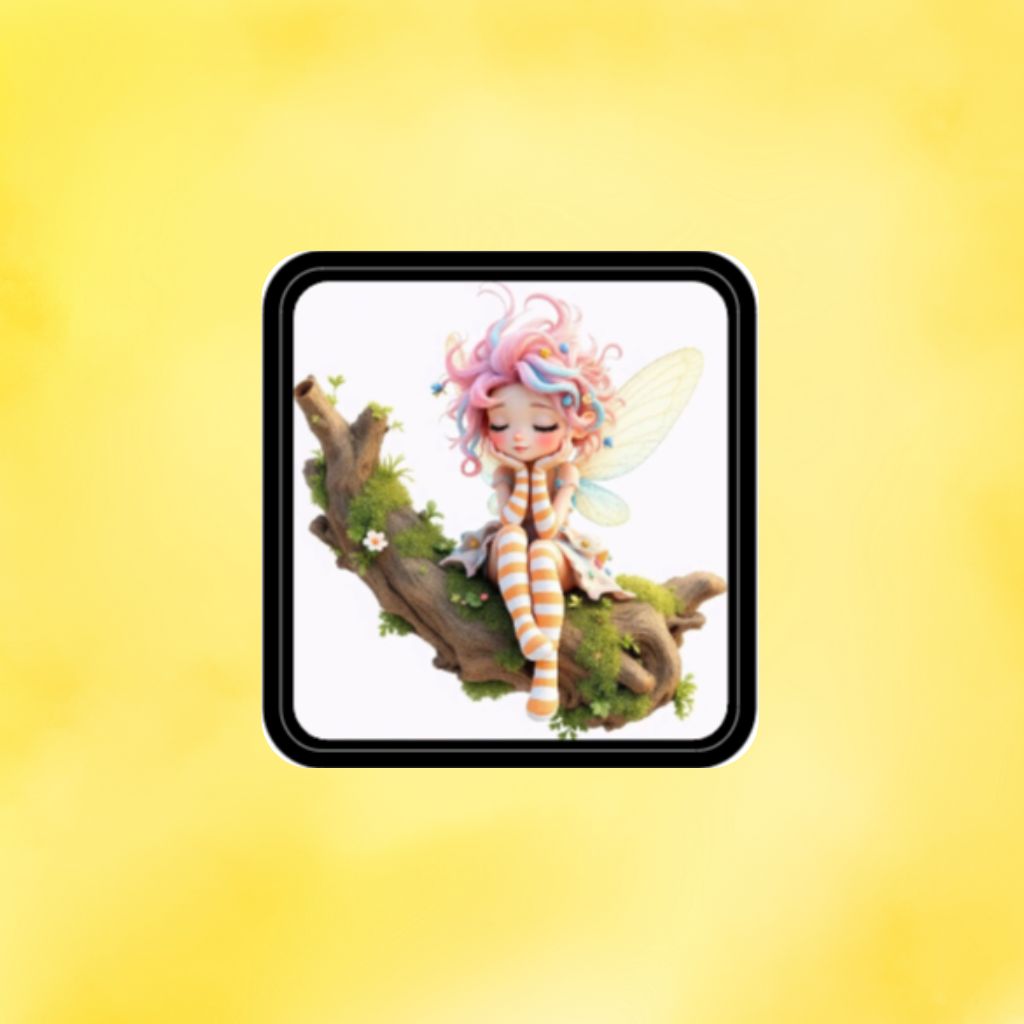 Fairy of the Mossy Branch Sticker 4 x 4