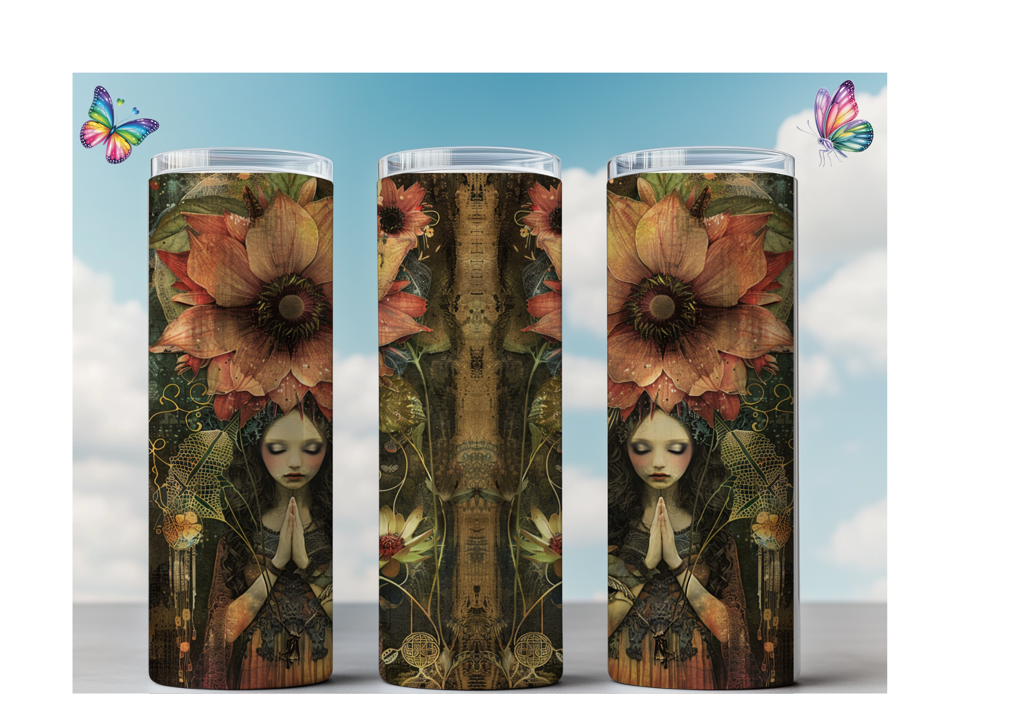 Peace, Love & Flower Girl 20 oz Tumbler