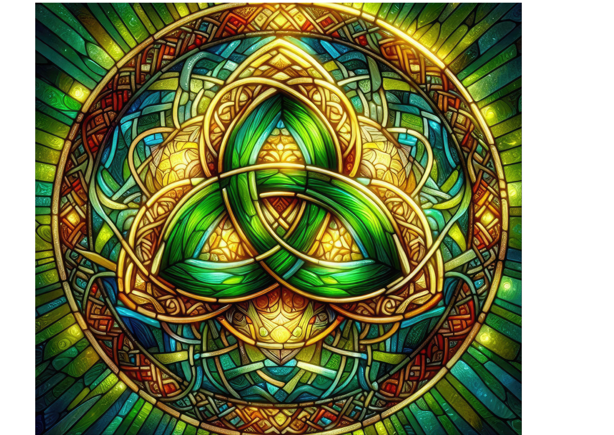 Green & Gold Celtic Knot 20oz Tumbler