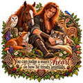 Highland Guardian – Celtic Woodland Animal Lover Sticker