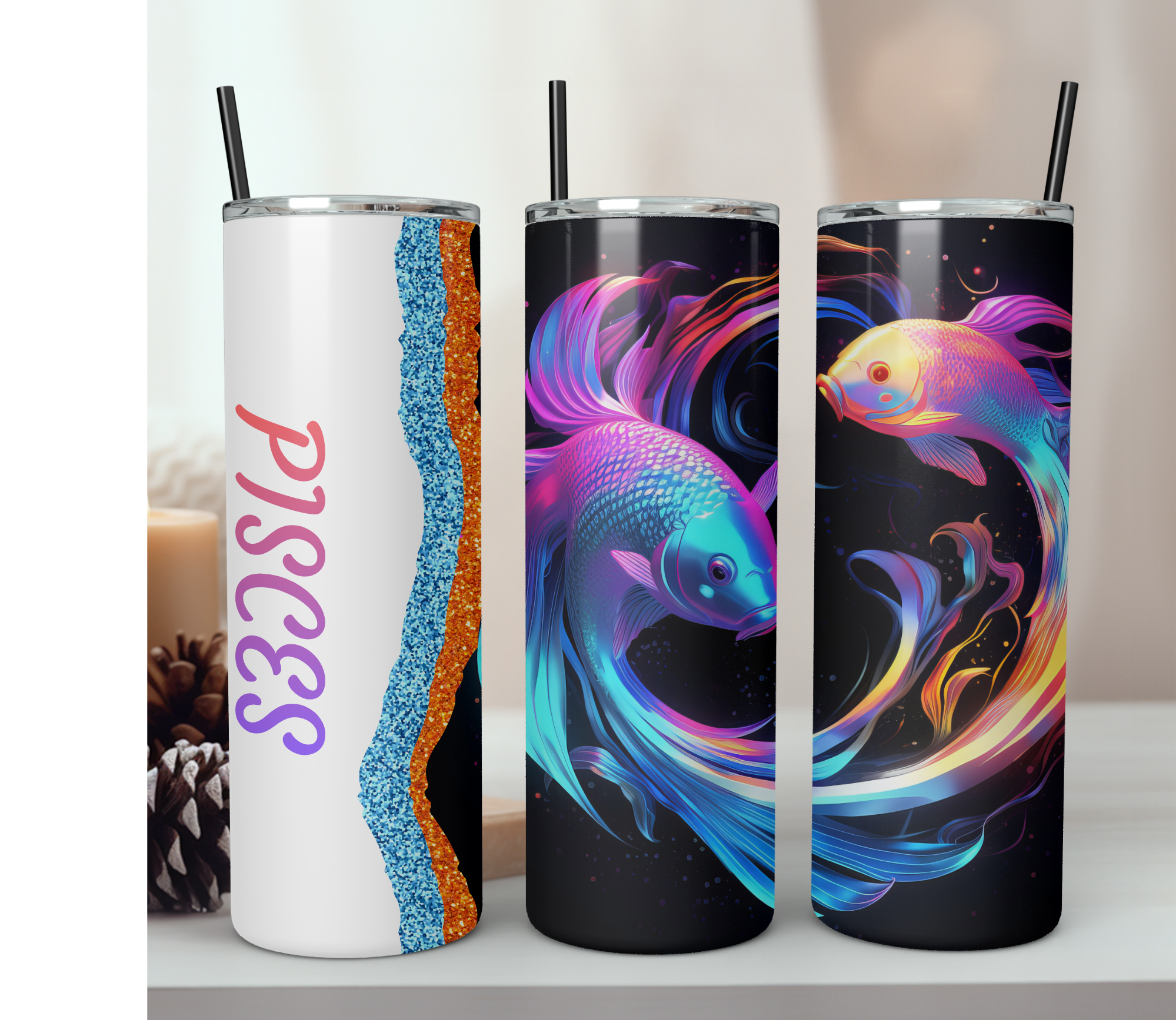Pisces Zodiac Tumbler