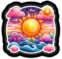 Cosmic Sun Sticker