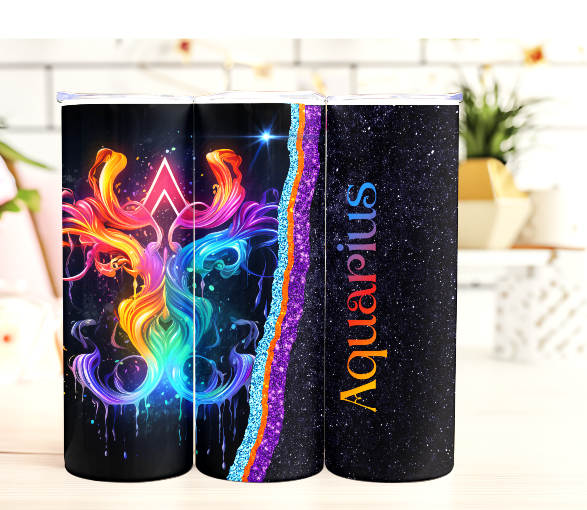 Aquarius Zodiac Tumbler