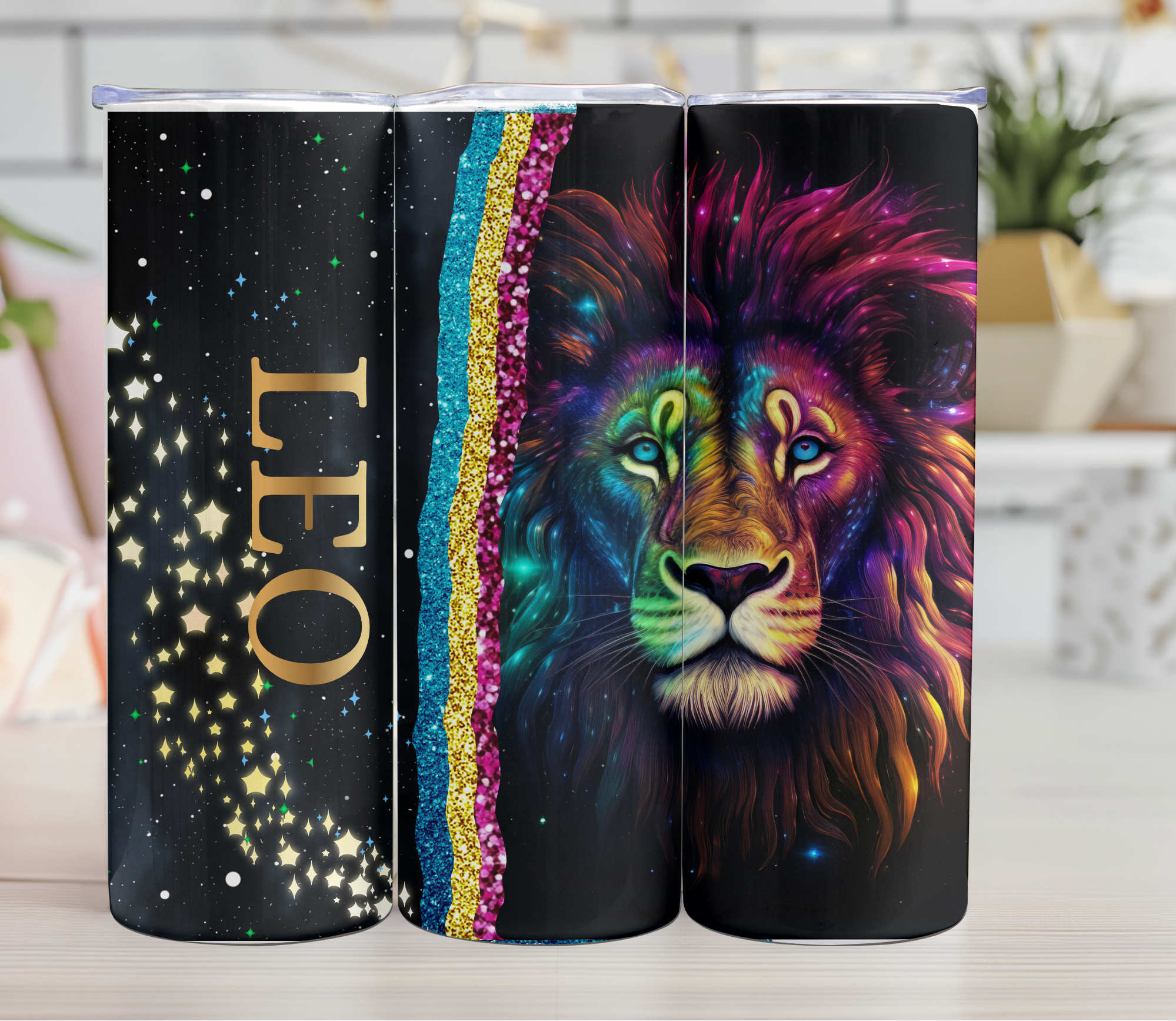 Leo Zodiac Skinny Tumbler