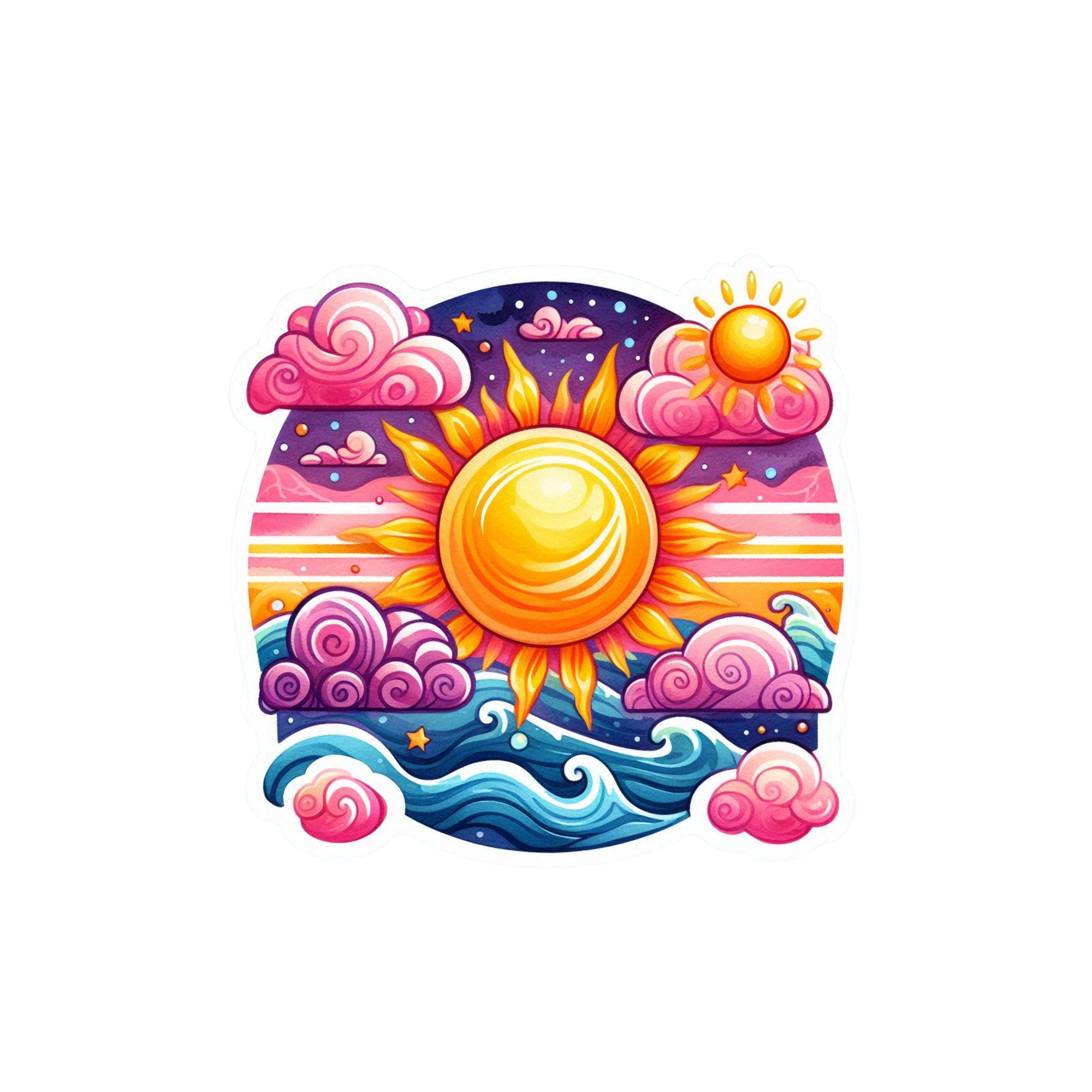 Cosmic Sun Sticker