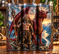 The Viking & Red Dragon 20oz Tumbler