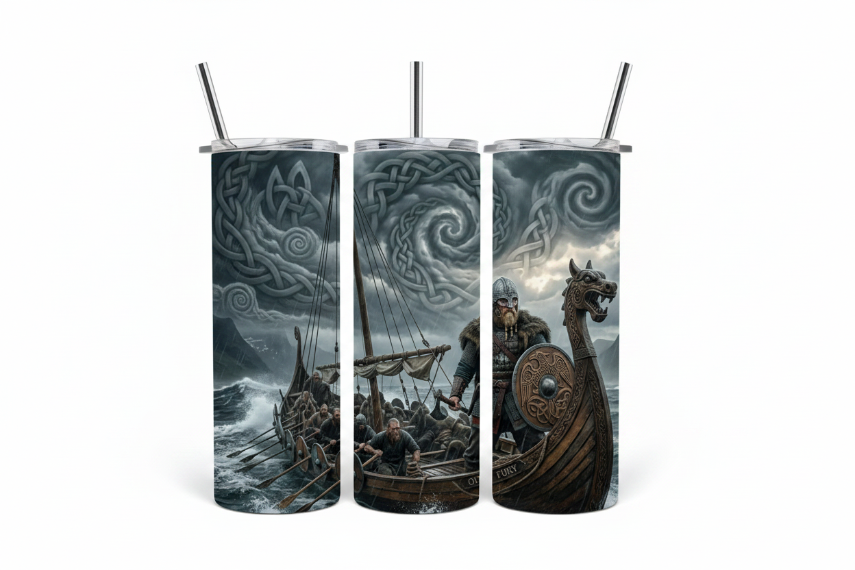 Odin's Fury 20 oz Viking Tumbler